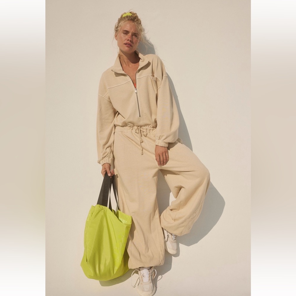 Free People Movement Brightside Onesie in Magnolia Size S